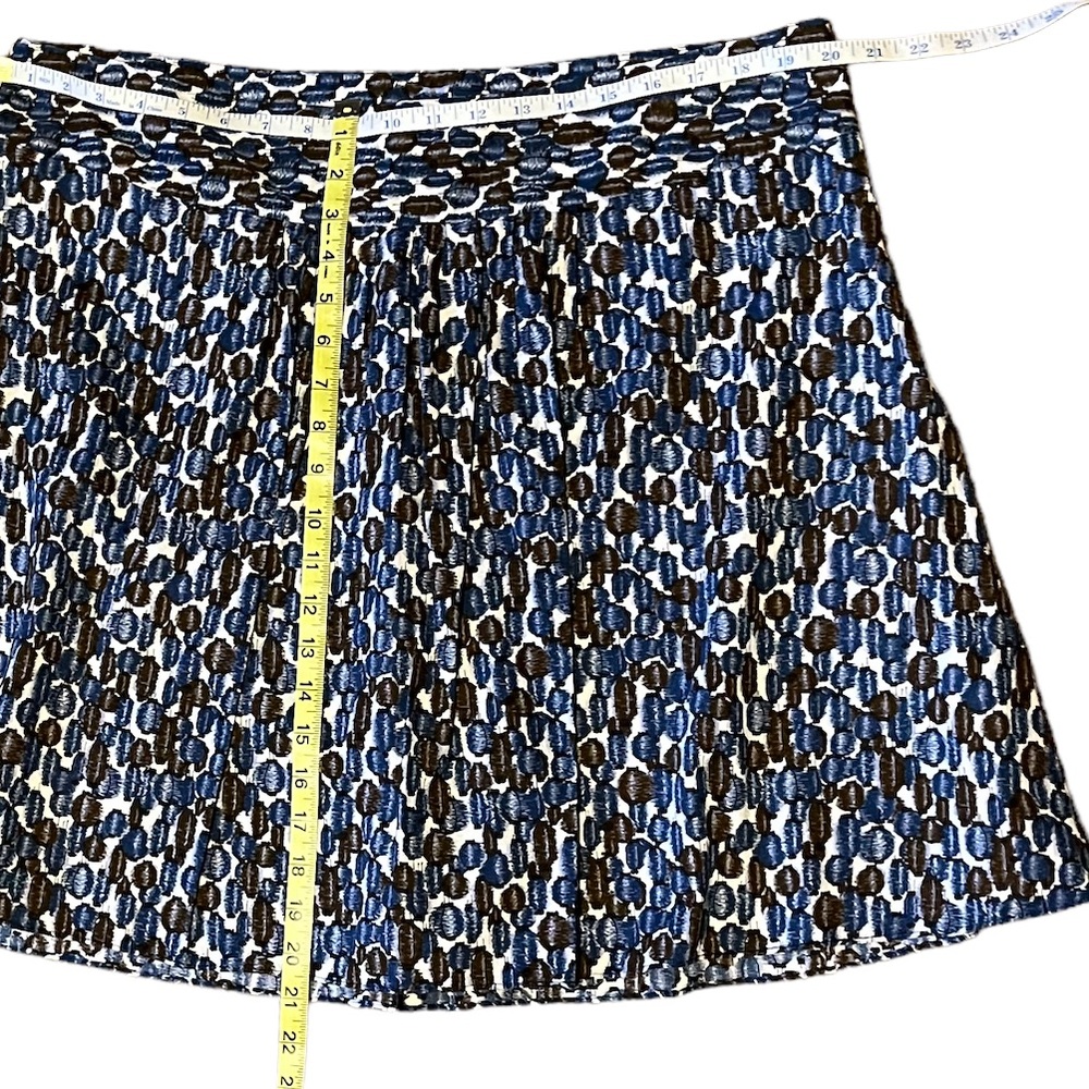 Mossimo Pleated Skirt, Blue Brown | 16 - Picture 6 of 13